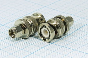 Переходник штекер SMA - штекер BNC; №1427 штек SMA-штек BNC