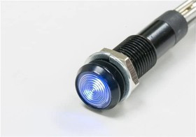 PM5-M124-BLU, LED Panel Mount Indicators Smart Sensor PMI 5mm Blue 465nm IP67