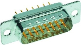 09642227240, D-Sub Standard Connectors 15P MALE STRAIGHT 3900 pf/ THRU HOLE
