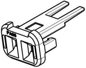2321919-2, Pin &amp; Socket Connectors FRONT TPA PLUG HOUSING, 2 POS