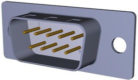 172-E09-113R001, D-Sub Standard Connectors 9P MALE DIP SOLDER