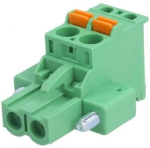 2EDGKDAM-5.0-02P-14-00AH, Разъемный клеммник, 5мм, Кол-во полюс: 2, угловой 90°, вилка, 320В