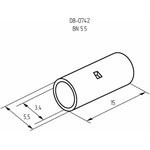 08-0742, Соединительная гильза L-15 мм 4-6 мм² (ГМЛ (DIN) 6) 08-0742, Соединительная гильза L-15 мм 4-6 мм² (ГМЛ (DIN) 6)