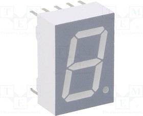 TDSY5150, Дисплей: LED, 7-сегментный, 13мм, 0,51", II.зн: 1, желтый, анод
