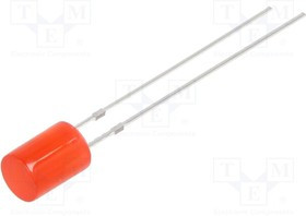 OSR5PA5GE4B-12V, LED; 5mm; red; 220?330mcd; 140°; Front: flat; 15V; No.of term: 2