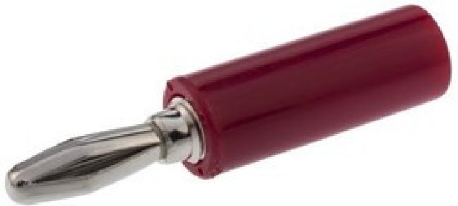 BU-00243-2, Red Male Banana Plug BU-00243-2, Red Male Banana Plug