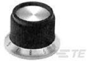 PKD70B101/4, STRAIGHT KNURLED SKIRT KNOB, 6.35MM