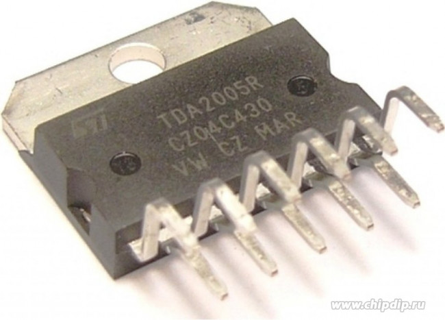 TDA2005R, Мостовой усилитель 20Вт, 2/4 Ом, 50дБ, 40…20000Гц, [SQL-11]
