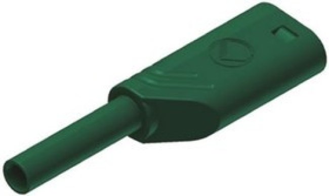 975090704, 2mm safety stackable plug,green,CAT III