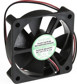 EC6015H12S, Вентилятор 60х60х15мм 12В , подш. скольжения, 4500 об/мин