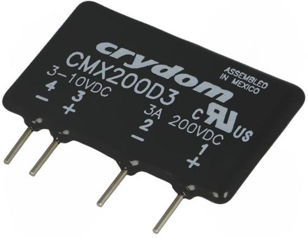 CMX200D3, Твердотельное реле, серия CMX, DIP, выход DC, SPST-NO, 3 А, 200 В DC, На Печатную Плату CMX200D3, Твердотельное реле, серия CMX, DIP, выход DC, SPST-NO, 3 А, 200 В DC, На Печатную Плату