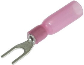 SV1.25-4 HST Red, Наконечник кабельный вилочный изолированный SV1.25-4 HST, 19 А, 22-18 AWG, красный, латунь луженая