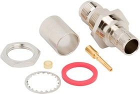 031-6874, RF Connectors / Coaxial Connectors TNC Straight Crimp Bulkhead, 50 Ohm 031-6874, RF Connectors / Coaxial Connectors TNC Straight Crimp Bulkhead, 50 Ohm