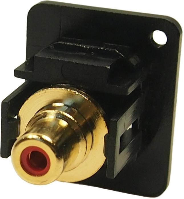 CP30230M3B, Сквозной адаптер RCA, M3 Hole, FT, Штекер RCA / Phono, Штекер RCA / Phono