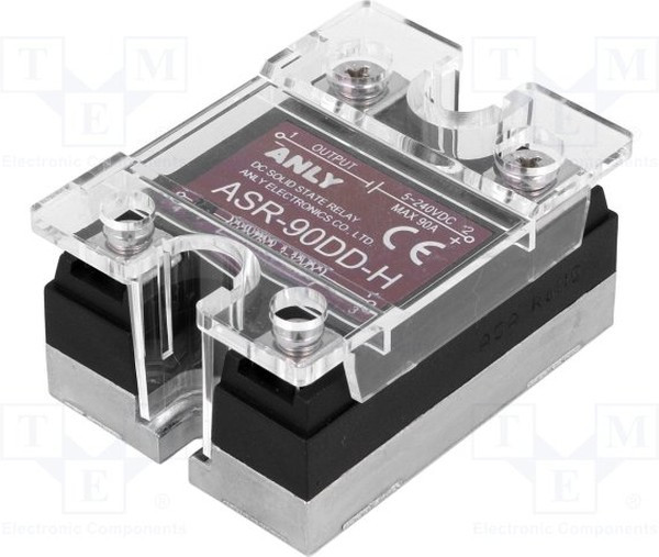 ASR-90DD-H, Реле: полупроводниковое, Uупр: 3-32ВDC, 90А, 5-240ВDC, Серия: ASR