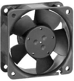 614NGH, Осевой Вентилятор, серия 600NG, 24 В, DC (Постоянный Ток), 60 мм, 25 мм, 38 дБА, 27.1 фут³/м