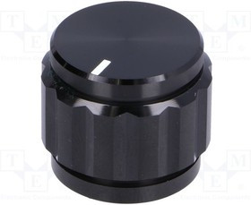 GC6.4-22X19, Ручка 22мм Цвет чёрная для потенциометра с валом 6.4мм