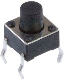 KAN0611-0701D GP, кнопка тактовая 6х6 h=7мм (=0670HIM-130G-G)