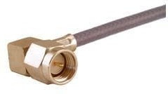 16_SMA-50-2-105/111_NH, RF Connector, SMA, Brass, Plug, Right Angle, 50Ohm, Solder Terminal, Crimp Terminal