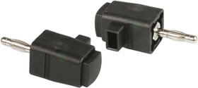 DK799 BLK, Black Male Banana Plug, 4 mm Connector, Tab Termination, 16A, 30 V ac, 60V dc, Nickel Plating