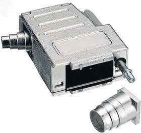 6260-0106-03, D-Sub hood, metallized Poles 25