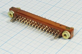 Разъем прямоугольный соединитель ГРПМ3-31Ш1-В вилка, шаг P3.5, контакты 31P, ГРПМ3-31Ш1-В