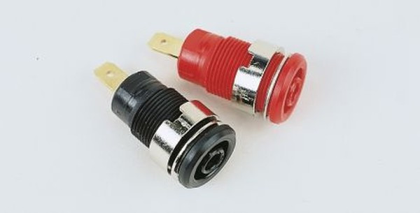 23.3000-25, Green Female Banana Socket, 4 mm Connector, Tab Termination, 24A, 1000V, Gold Plating