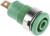 23.3000-25, Green Female Banana Socket, 4 mm Connector, Tab Termination, 24A, 1000V, Gold Plating