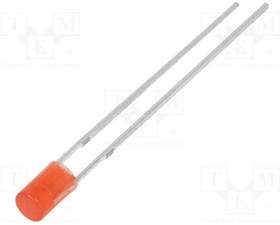 OSR5PA3HE4B, LED; 3mm; red; 330?500mcd; 140°; Front: flat; 1.8?2.6V; Pitch: 2.54mm OSR5PA3HE4B, LED; 3mm; red; 330?500mcd; 140°; Front: flat; 1.8?2.6V; Pitch: 2.54mm