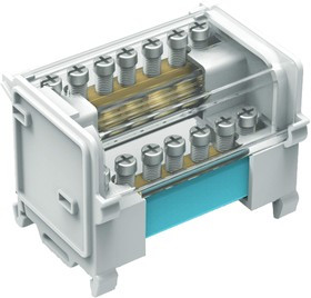 Блок распределительный 2p 5х6мм на DIN-рейку DKC BD10072