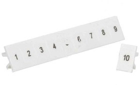 CNLN, Relay Sockets &amp; Hardware 1x10 INDIV ID mkrs w/1-10 for DRSCN