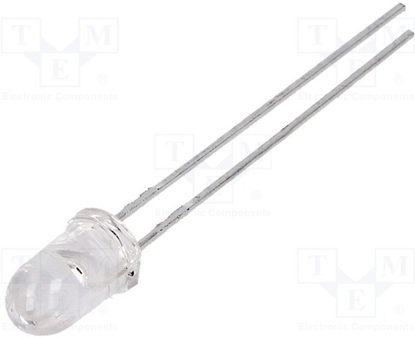 HLMP-EG08-WZ000, Standard LEDs - Through Hole Red, 626nm 8 Deg, 16000mcd(max)