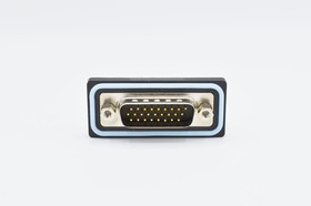 HDF-S26-103L011, HDF 26 Way Solder D-sub Connector Plug, 2.29mm Pitch, with 4-40 Screw Locks