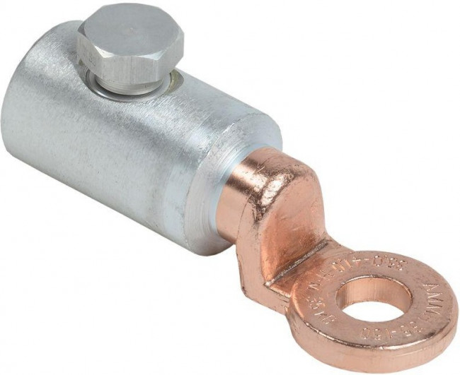 Алюминиевый механический наконечник со срывными болтами АМН 35-150 до 35 кВ IEK Алюминиевый механический наконечник со срывными болтами АМН 35-150 до 35 кВ IEK