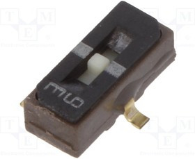 CJS-1201B, Переключатель движковый, Положения 3, SPDT, 0,1A/6ВDC, ON-OFF-ON