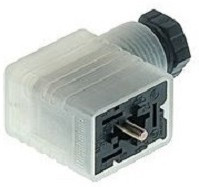 933642100 GML 209 NJ GB1 LED 24 black, GML 2P+E DIN 43650 B, Female Solenoid Valve Connector, with Indicator Light, 24 V ac/dc Voltage
