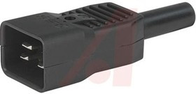 4300.0922, CONNECTOR, IEC POWER ENTRY, PLUG, 20A