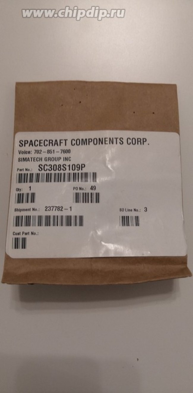 SC308S109S, Разъем Spacecraft
