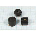 Зуммер магнитоэлектрический с генератором, размер 16x14, напряжение 12В, частота 2.2кГц, контакты 2P