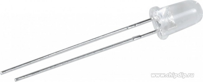 L-1513EC, Светодиод красный 20° d=5мм 80мКд 625нМ (OBSOLETE)