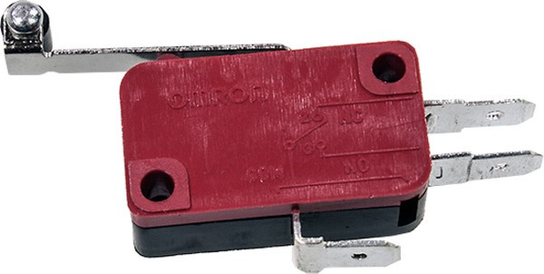 V-156-1C25, микропереключатель 250В, 15А, с лапкой и роликом