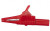 BU-65-2, Зажим "крокодил", 30А, красный, Диап.захвата макс.19мм, 1кВ