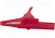 BU-65-2, Зажим "крокодил", 30А, красный, Диап.захвата макс.19мм, 1кВ