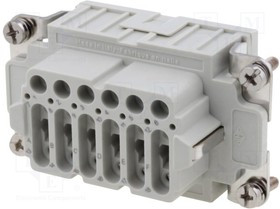 CNEF24T, Разъем HDC, "мама", CNE, PIN 24, 24+PE, размер 104.27, 16А, 500В