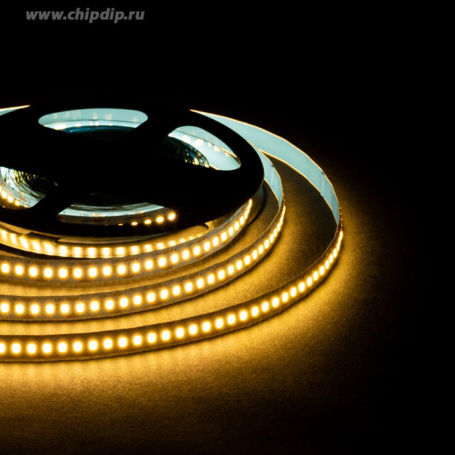LSE-262 Светодиодная лента 12В, 14,4Вт/м, smd2835, 180д/м, IP20, 19Лм/чип, подложка 10мм, 5м, 3000К.