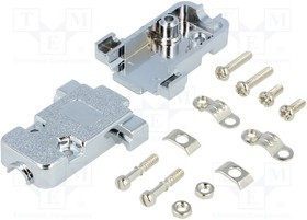 CCOV09SCMP, Корпус: для разъемов D-Sub, D-Sub 9pin, D-Sub HD 15pin, прямой
