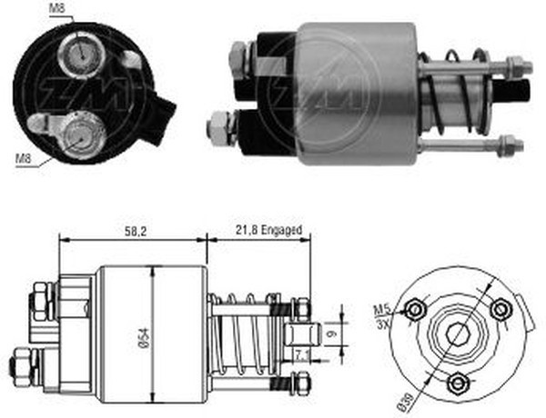 ZM397, Снят с производства Реле втягивающее