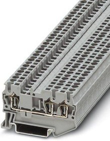 ST 2,5-TWIN, Клеммная колодка на DIN рейку, 3 вывод(-ов), 28 AWG, 12 AWG, 4 мм², Зажим, 24 А