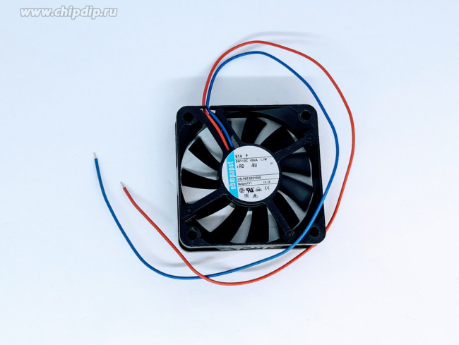 Вентилятор Ebmpapst 614F 24V 45mA 1.1W 2pin 60x15