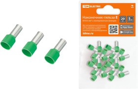 Наконечник-гильза Е6018 6мм2 с изолированным фланцем (20шт) TDM Наконечник-гильза Е6018 6мм2 с изолированным фланцем (20шт) TDM